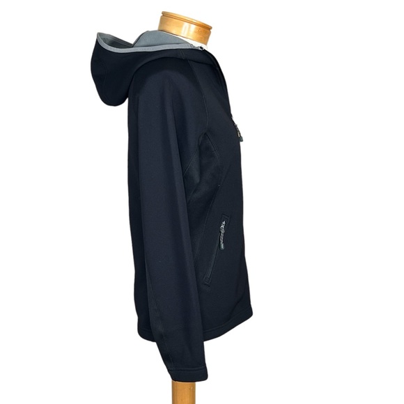 Tri-Mountsin Women’s Fleece Lined Black Jacket With Embroidered Dog Paw Small - Picture 7 of 12